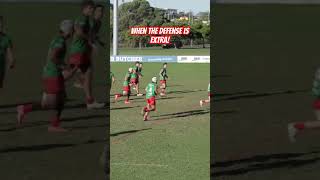 Rugby League How to Stop a Rampaging Forward 🏉😳💥 [upl. by Trella]