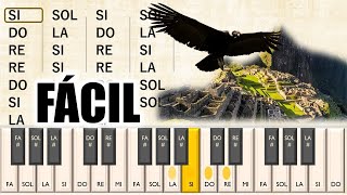 El Cóndor Pasa  Una Melodía FÁCIL que IMPRESIONA 🎹  Tutorial Para Piano y Melódica Con Notas [upl. by Canning839]