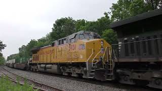 UP C44ACM trails on NS 22X 6524  Piscataway NJ [upl. by Federica]