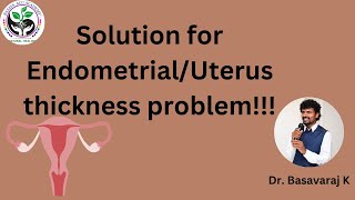 Solution for EndometrialUterus thickness problem [upl. by Attenej]