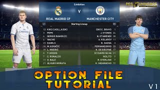 PES 2017 Complete Option File Tutorial [upl. by Newhall]