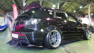 Mazda 3 MPS Tuning Low stance  Exterior Lookaround [upl. by Attoynek]