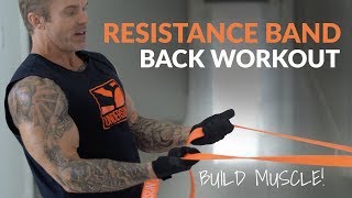 Awesome AtHome Back Workout Using Resistance Bands [upl. by Bussy923]