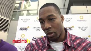 Dwight Howard on LA Lakers Beating Chicago Bulls and Making the Playoffs March 10 2013 [upl. by Ocicnarf]