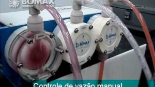 Funcionamento da bomba dosadora de diafragma para dosagem de produtos quimicos  BOMAX DO BRASIL [upl. by Nebra]