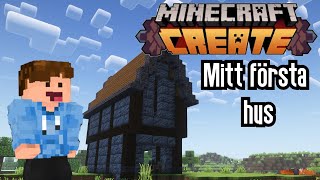 Mitt första hus Minecraft create s2 a2 [upl. by Morris]