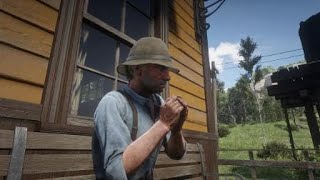 Red Dead Redemption 2 NPC playing jaw harp [upl. by Safko694]