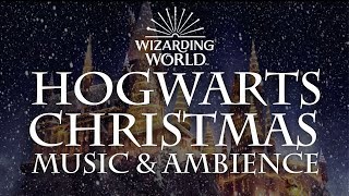 Harry Potter Music amp Ambience  Hogwarts Christmas Music with Snow Sounds [upl. by Nimra725]