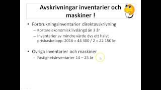 Avskrivningar inventarier och maskiner [upl. by Salina179]