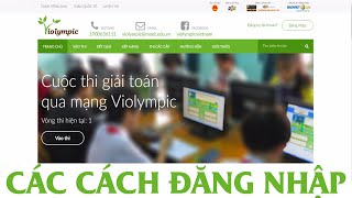 Hướng dẫn các cách Đăng nhập trên Violympic [upl. by Doomham]