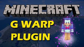 How to set and customise Warps in Minecraft with GWarps Plugin [upl. by Yxel]