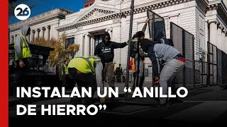 Instalan un “anillo de hierro” en la Casa Blanca por temor a la violencia electoral  26Global [upl. by Ecnerwal]