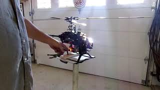 TRex 600 Nitro Heli Start Procedure [upl. by Sailesh206]