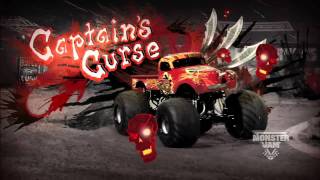 Monster Jam  Monster Jam Path of Destruction  Captains Curse Monster Truck Highlights [upl. by Ahsilrae524]