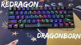 Teclado Redragon K630 Dragonborn  Unboxing amp Review [upl. by Sadira709]