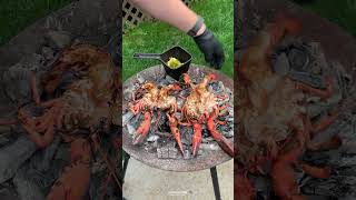 Coal Roasted Baja Lime Lobster Recipe  Over The Fire Cooking by Derek Wolf [upl. by Preuss]