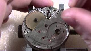 How I take apart a pocket watch Waltham Model 1892 [upl. by Suiratnod821]