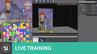 Creating a Match 3 Game  01  Live Training  Unreal Engine [upl. by Akinoj]