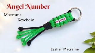 DIY  Macrame Keychain Tutorial ✨  Macrame Paracord Keychain  Chaveiro Macramé [upl. by Niwroc]