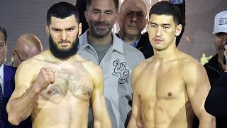 Artur Beterbeiv vs Dmitry Bivol 2 Full Weigh In amp Face Off Video [upl. by Joane]