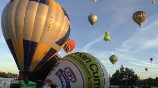 MONTGOLFIADE WARSTEIN 2016  HEIßlLUFTBALLON MORGENSTART [upl. by Lever168]