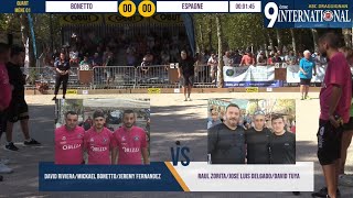 Quart ESPAGNE vs BONETTO  International à pétanque de DRAGUIGNAN 2019 [upl. by Saber]