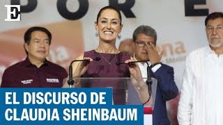 MÉXICO  El primer discurso de Claudia Sheinbaum como candidata de Morena para 2024  EL PAÍS [upl. by Tiloine]