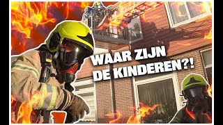 Kinderen Vast Boven Brand  Als de Brandweer [upl. by As511]