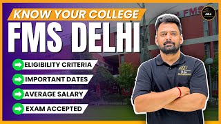 All About FMSDelhi  Eligibility  Salary  Exam Accepted  cat2024 [upl. by Notxam574]