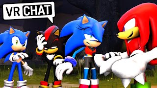 Sonic Shadow amp Knuckles Meet Sonica VR Chat [upl. by Ominoreg]