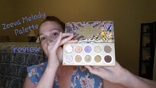 Zoeva Melody Palette Review and tutorial [upl. by Swart]