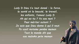 Fally Ipupa Lady D  paroles [upl. by Nwahsyd]