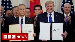 US China Trade Deal  BBC News [upl. by Georgiana]