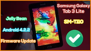 How to Samsung Galaxy Tab 3 Lite SMT110 Firmware Update to Android 422 Jelly Bean [upl. by Ettennil]