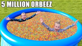 We Put 5 Million Orbeez In Our Backyard Pool [upl. by Cissie]