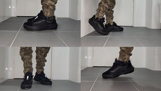 VANS OLD SKOOL OVERT PLUS COMFYCUSH BLACK ON feet [upl. by Rayshell]