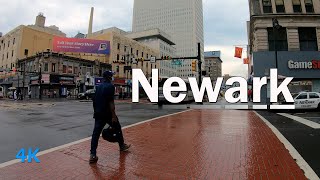 Walking Tour of Downtown Newark NJ Neighborhood  Broad St Halsey St Market St MLK Blvd [upl. by Crompton484]