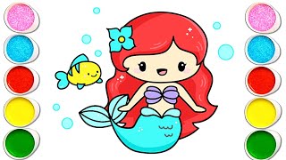 How to Draw Little Mermaid Ariel [upl. by Phillip66]