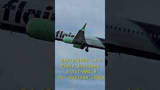 Flair Airlines Decollage piste 24GMontréal [upl. by Marek]