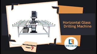 Horizontal double drilling bit automatic Glass Drilling Machine [upl. by Lan547]