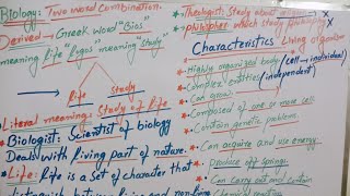 Biology class 1st year topic introduction of biology and its characteristics [upl. by Gene]