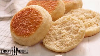 5 Ingredient NoKnead ENGLISH MUFFINS  The Easiest way to make English Muffins [upl. by Ayekin]