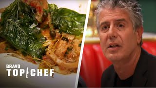 Anthony Bourdain Declares Chefs Food As quotAppallingquot  Top Chef AllStars [upl. by Evadne891]