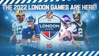 GET HYPED The 2022 London Games Are Here 🇬🇧  NFL UK [upl. by Anahsit]