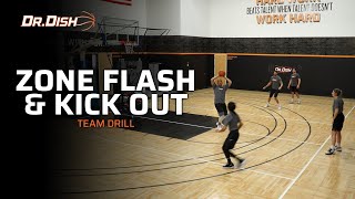 Team Basketball Shooting Drills Zone Flash amp Kick [upl. by Aneele557]