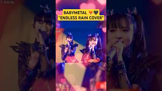 BABYMETAL SINGING ENDLESS RAIN 🦊♥️🖤 sumetal momometal moametal babymetal youtubeshorts [upl. by Eeleimaj]