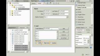 NetBeans GUI Builder Resizing and Indenting Components [upl. by Naenej]