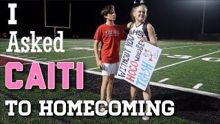 I ASKED CAITI TO HOMECOMING  school VLOG [upl. by Nedrud23]