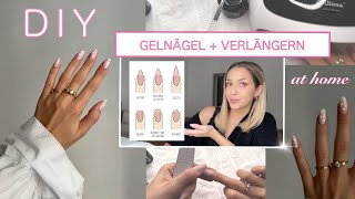 GELNÄGEL selber machen amp verlängern Schritt für Schritt  ganz easy 💅🏼 [upl. by Georgiana]