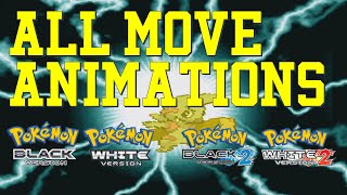 Pokemon Generation V  All move animations Sound effects only [upl. by Atonsah137]